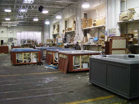 Final inspection of spas